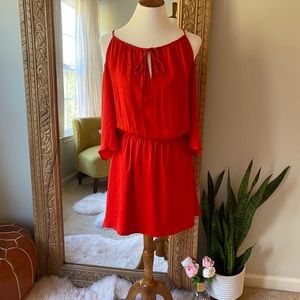 H&M Red Sexy Silky Dress